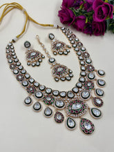 Polki Kundan Bridal Necklace Set With Maang Tikka – Luxury Indian Wedding Jewelry With Green Enamel